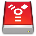 Firewire Drive Red Icon 128x128 png
